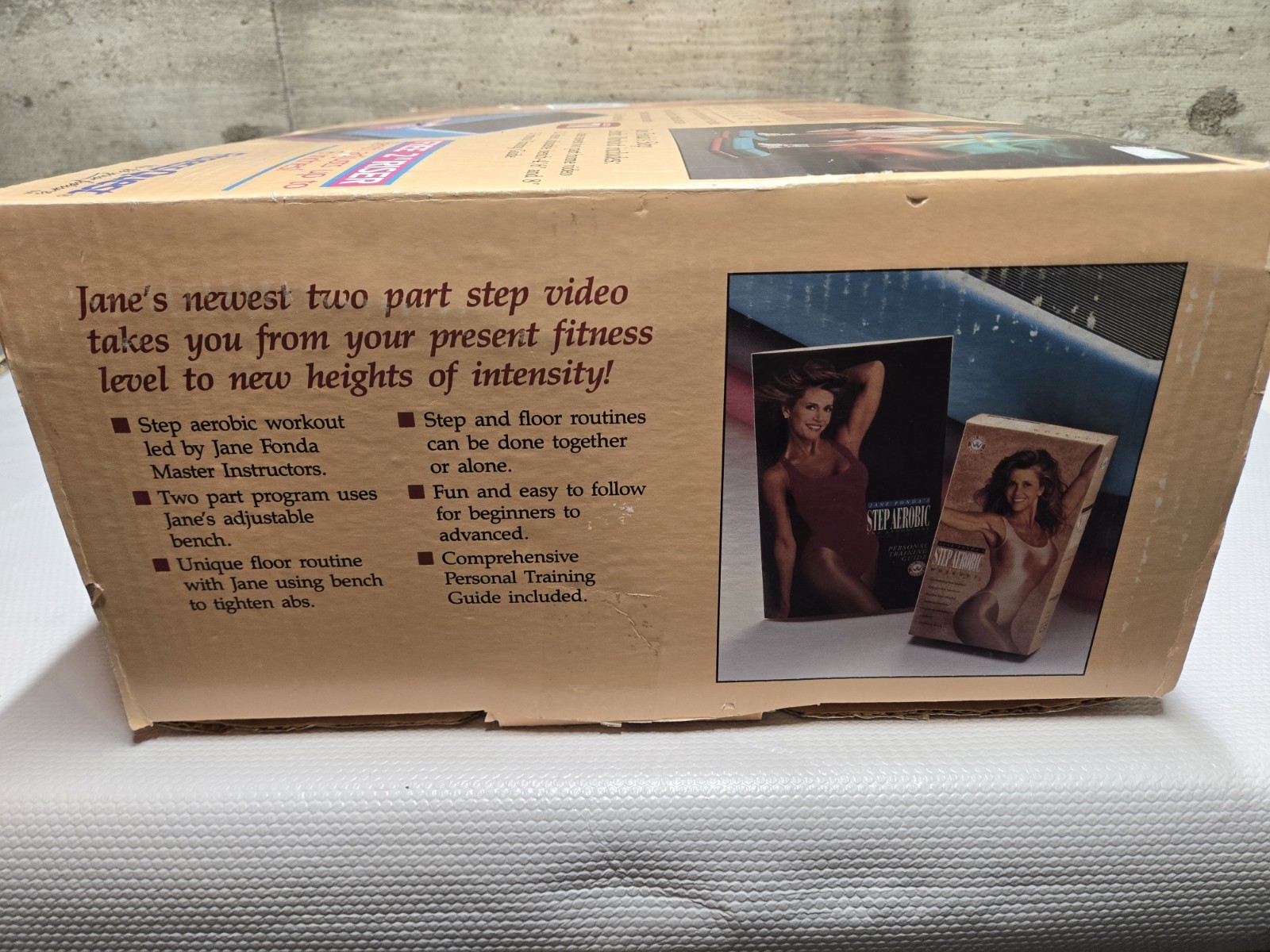 Fitness Quest Jane Fonda Step Aerobic Exercise - 3 Tier Risers 1990s