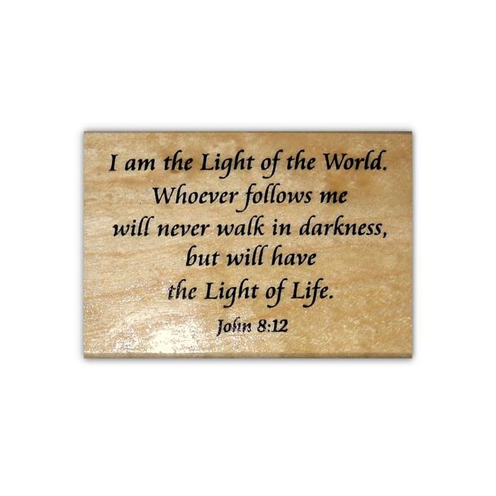 Light of the World Mounted Rubber Stamp, Bible Verse, Religious Easter #22
