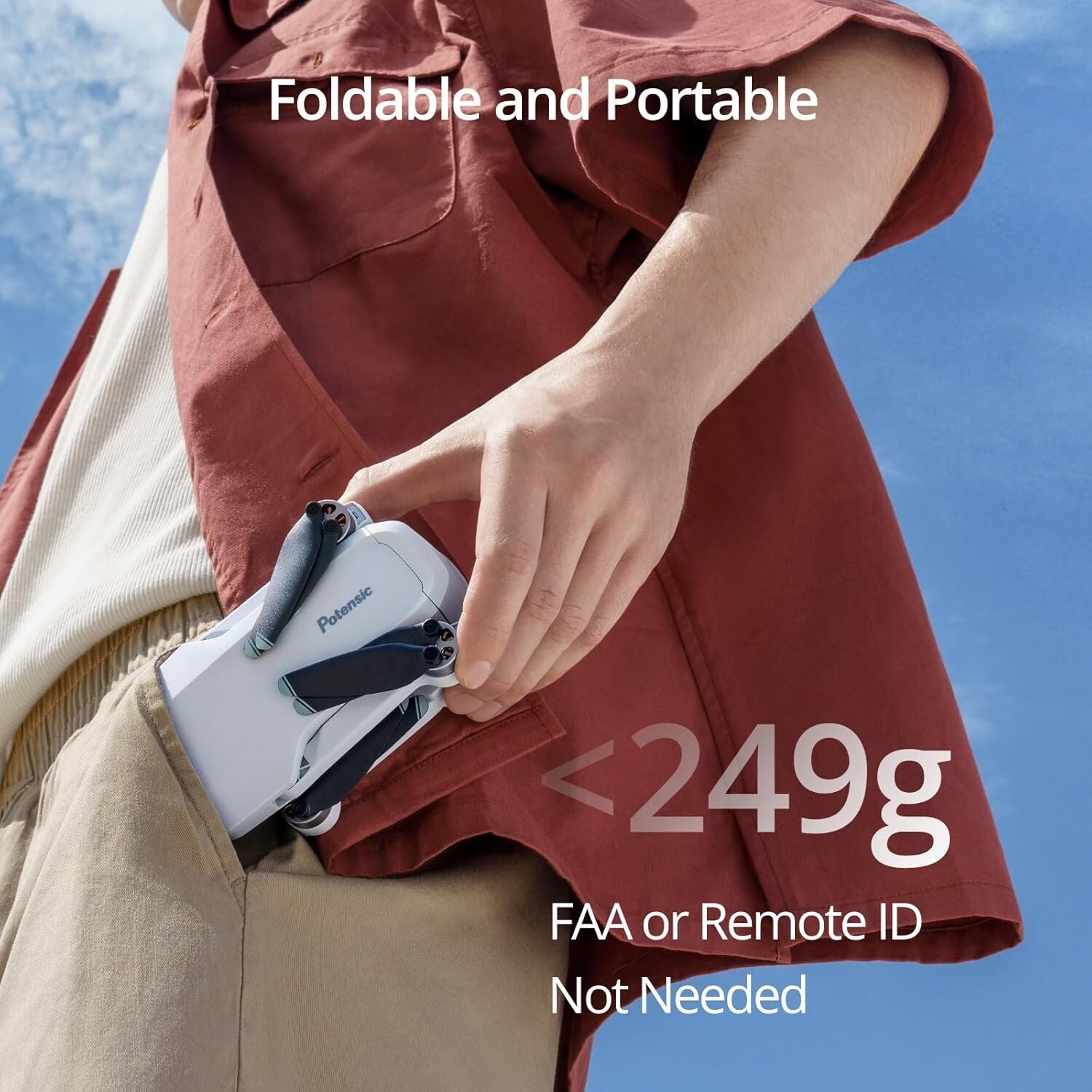 Refurbished Potensic ATOM Drone 3-Axis Gimbal 4K QuickShots 249g Fly More Combo