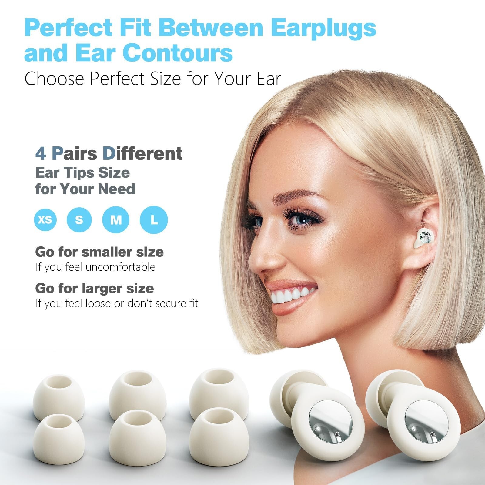 Sleep Earplugs 30dB Noise Cancelling Ear Plugs for Sleeping、Concertsz