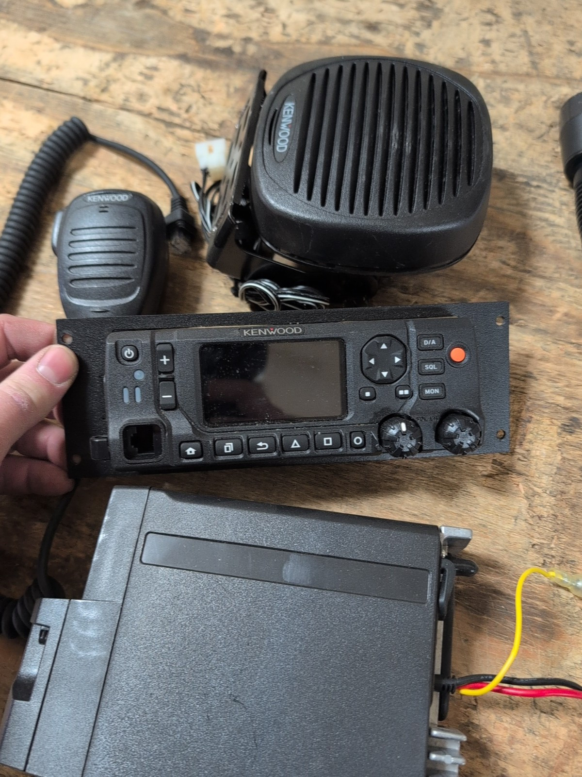 KENWOOD VHF DIGITAL NX-5700-K MOBILE RADIO W/HEAD SPEAKER ANTENNA NICE