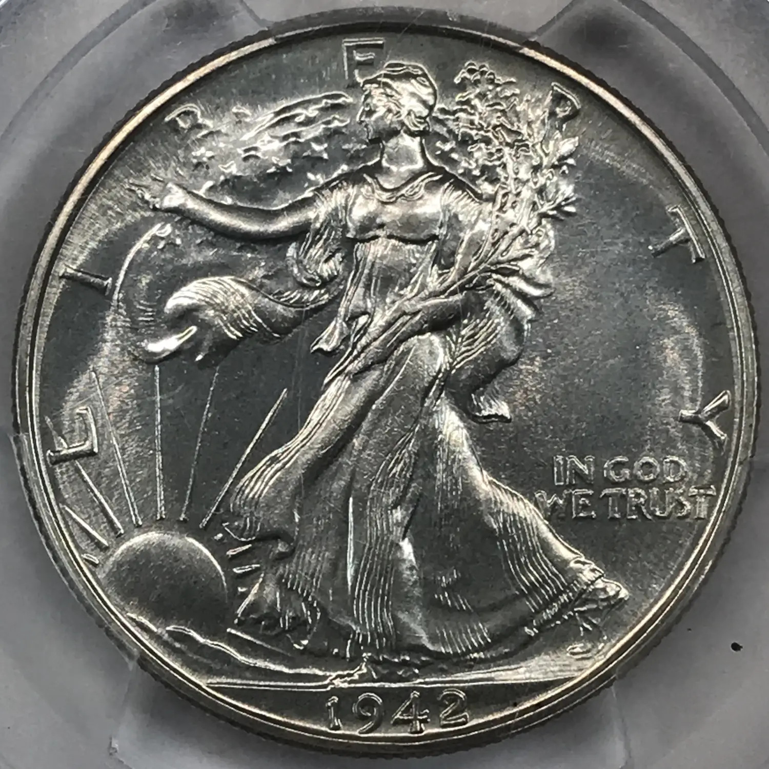 1942 Proof Walking Liberty Half Dollar PCGS PR-65