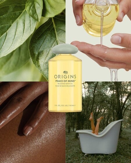 Origins Peace Of Mind Relaxing Bath Oil, Full Size 5Oz/ 150mL, NEW