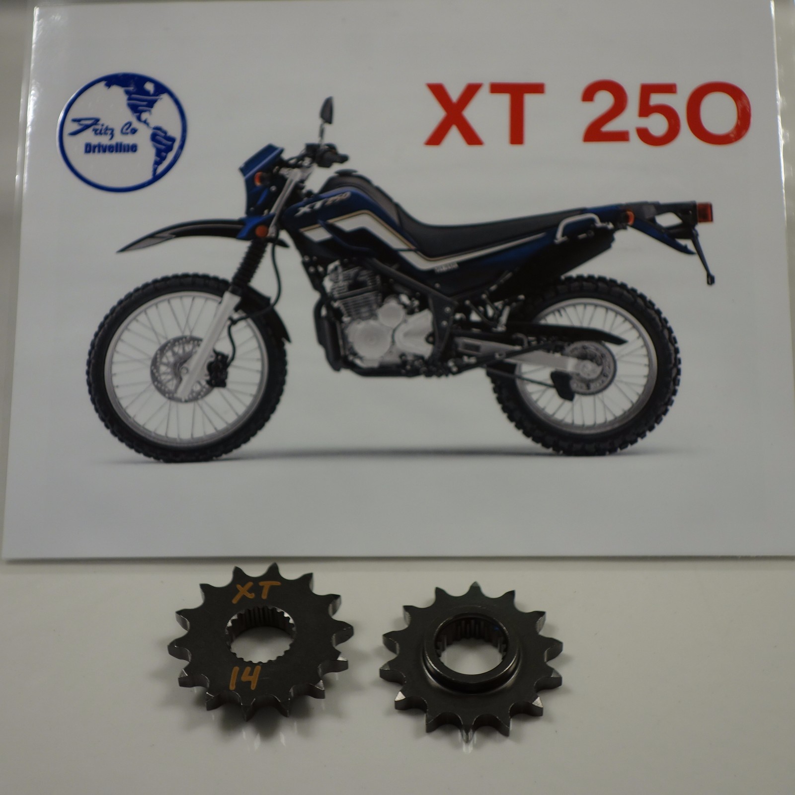 Yamaha XT 250 FRONT FRITZCO SPROCKET 14 tooth, 2008 to 2022