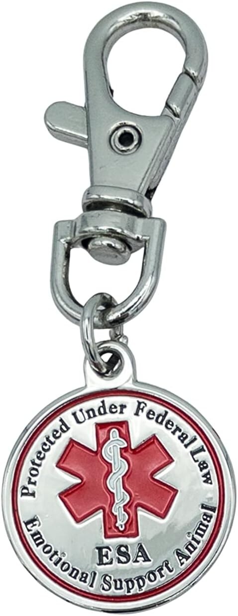 ESA Dog Tag Pack of 2 Accessories Emotional Support Animal for Small Dogs IDs