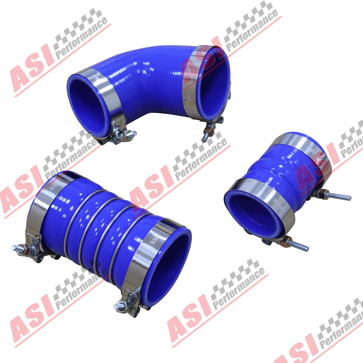 Silicone Hose W/ Stainless Clamps Kit For 2006-2010 08 GM 6.6L LBZ LMM Duramax