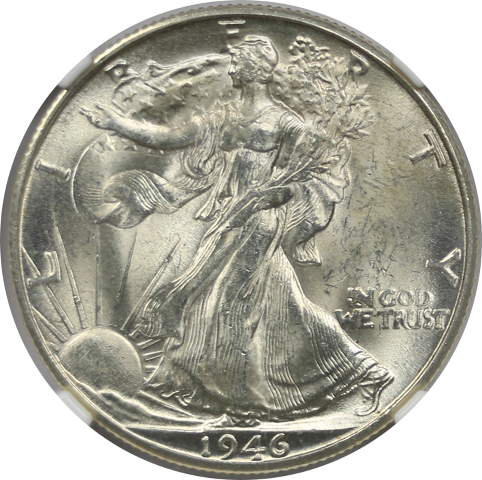 1946-D 50C NGC MS 64 Liberty Walking Half Dollar