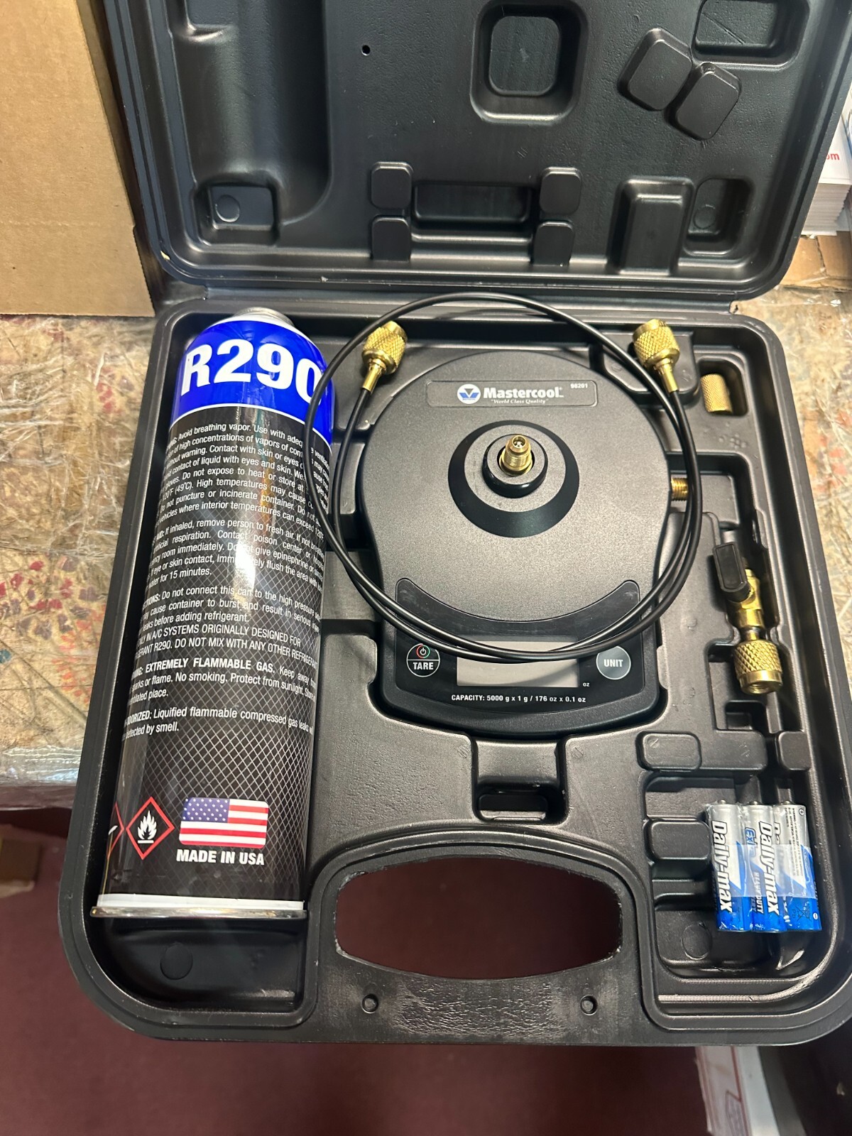 Mastercool 98202-A290 High Precision Refrigerant Charging Scale Case