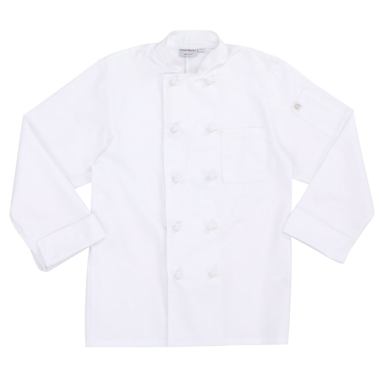 Chef Works Bordeaux Chef Coat Knot Closure White Kitchen Industrial Work Uniform