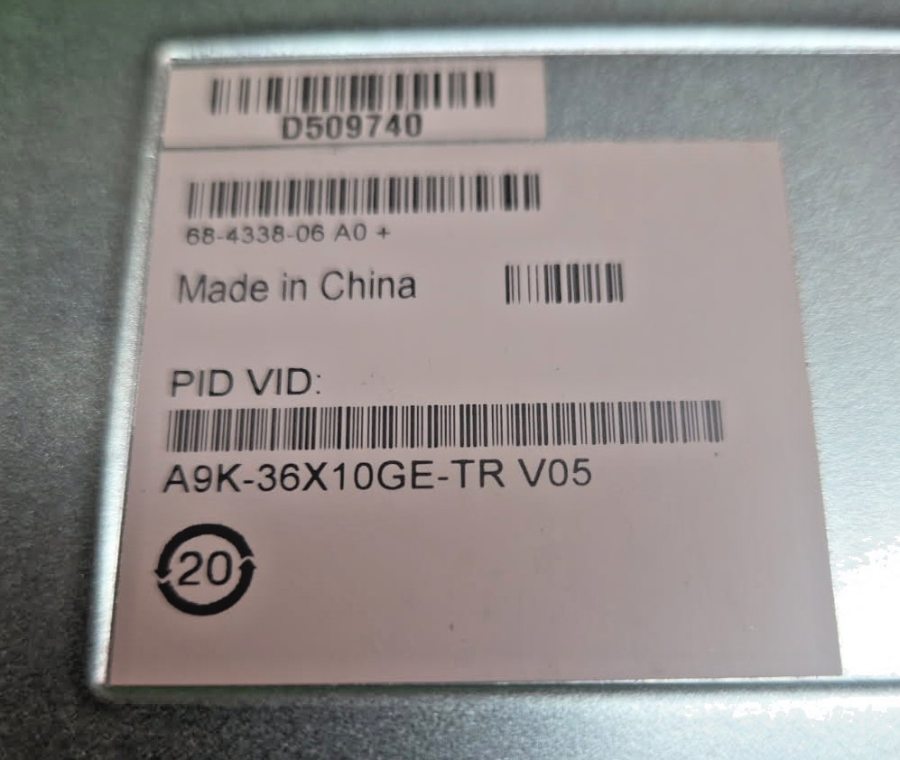 Cisco A9K-36X10GE-TR ASR 9000 36-port 10GE, Packet Transport Optimized