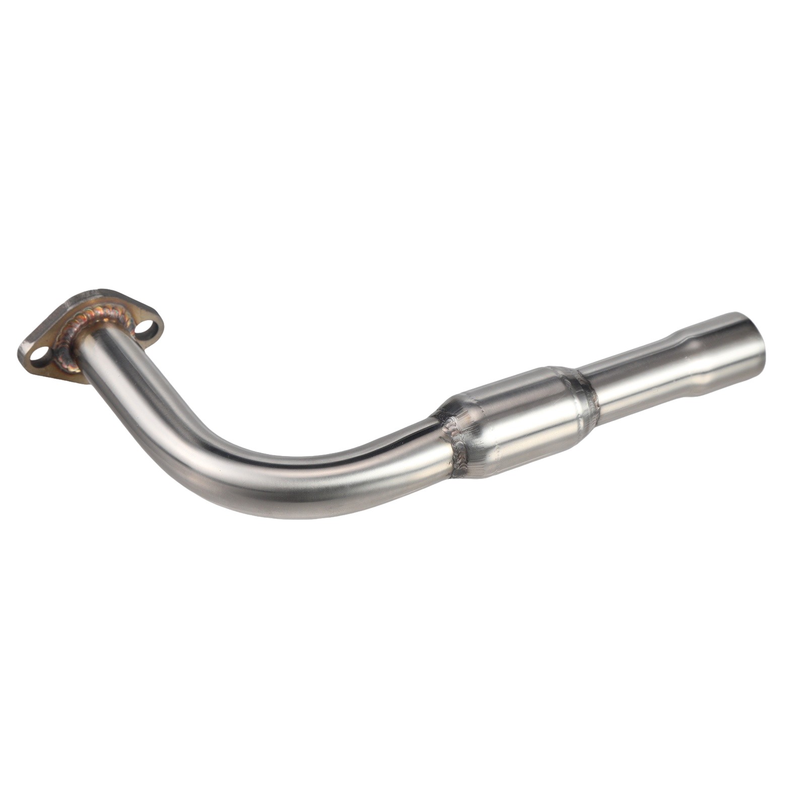 Stainless Steel Polished Exhaust Pipe For Predator 212cc 196cc Go Kart Mini Bike