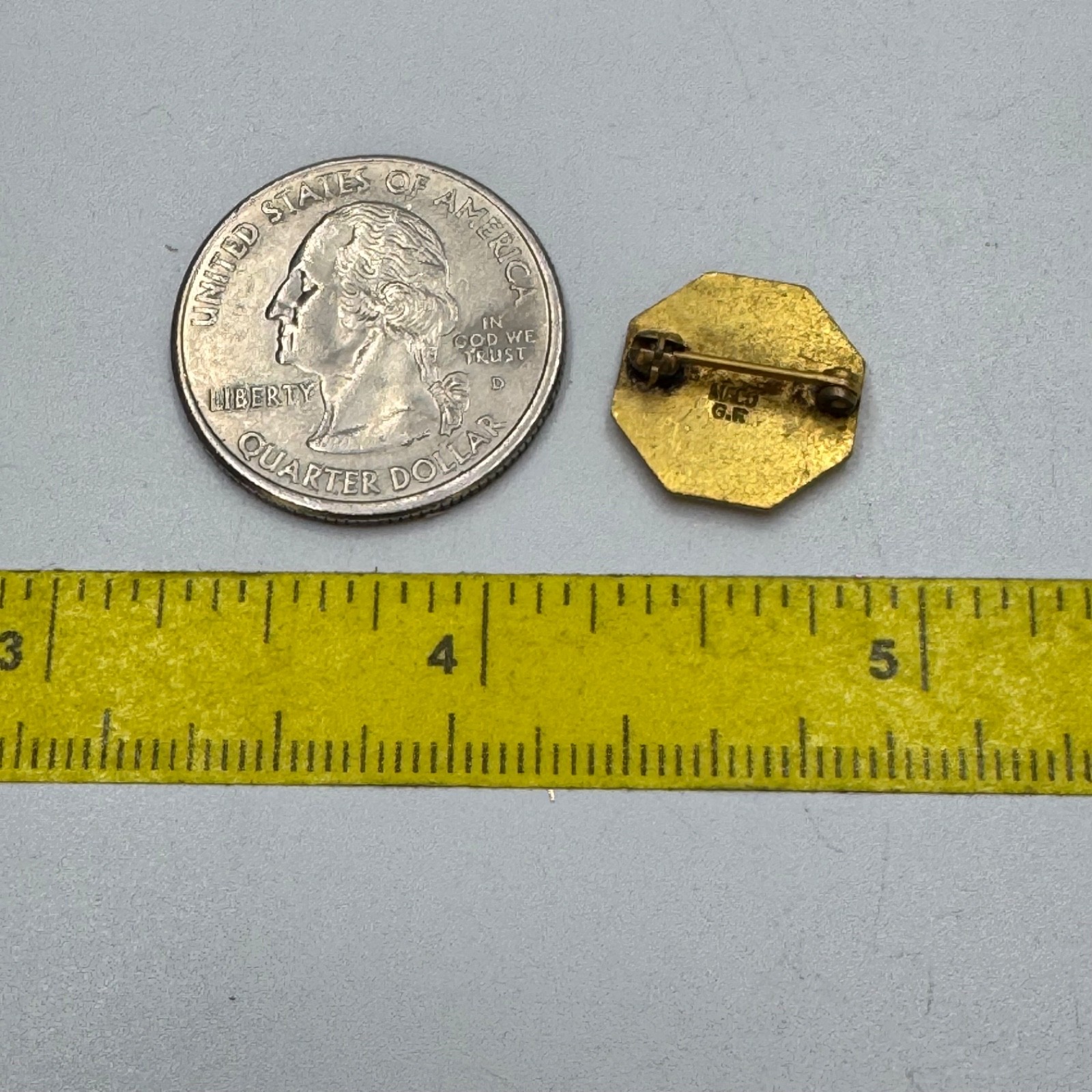 Vintage New York State Electric Gas Corp 15 Year Service Award Pin Gold Fill