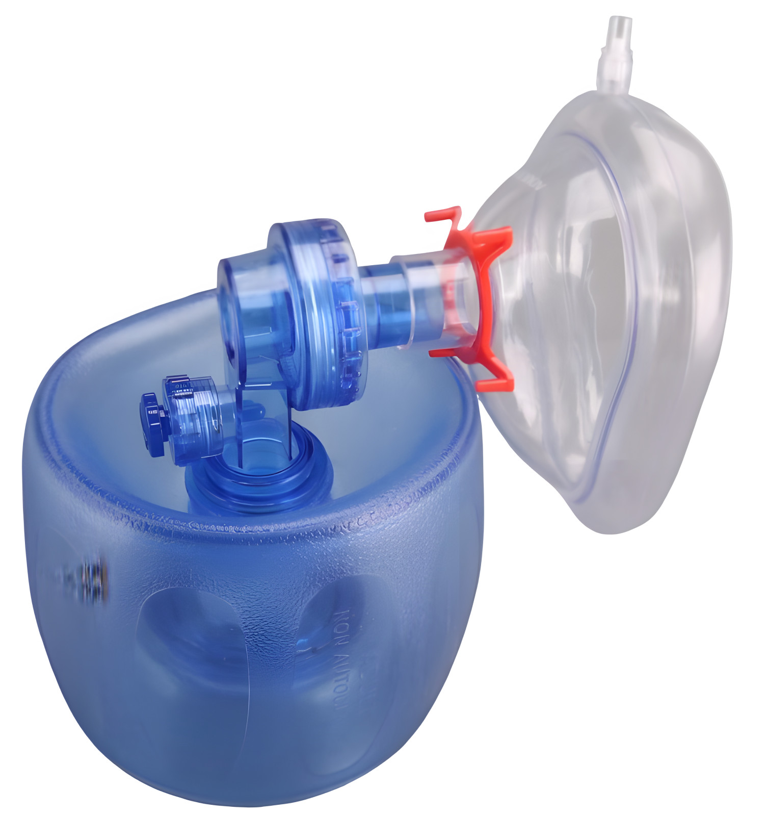 Medical PVC 100% Latex-Free Bag Valve Mask CPR Manual Resuscitator for Adult Use