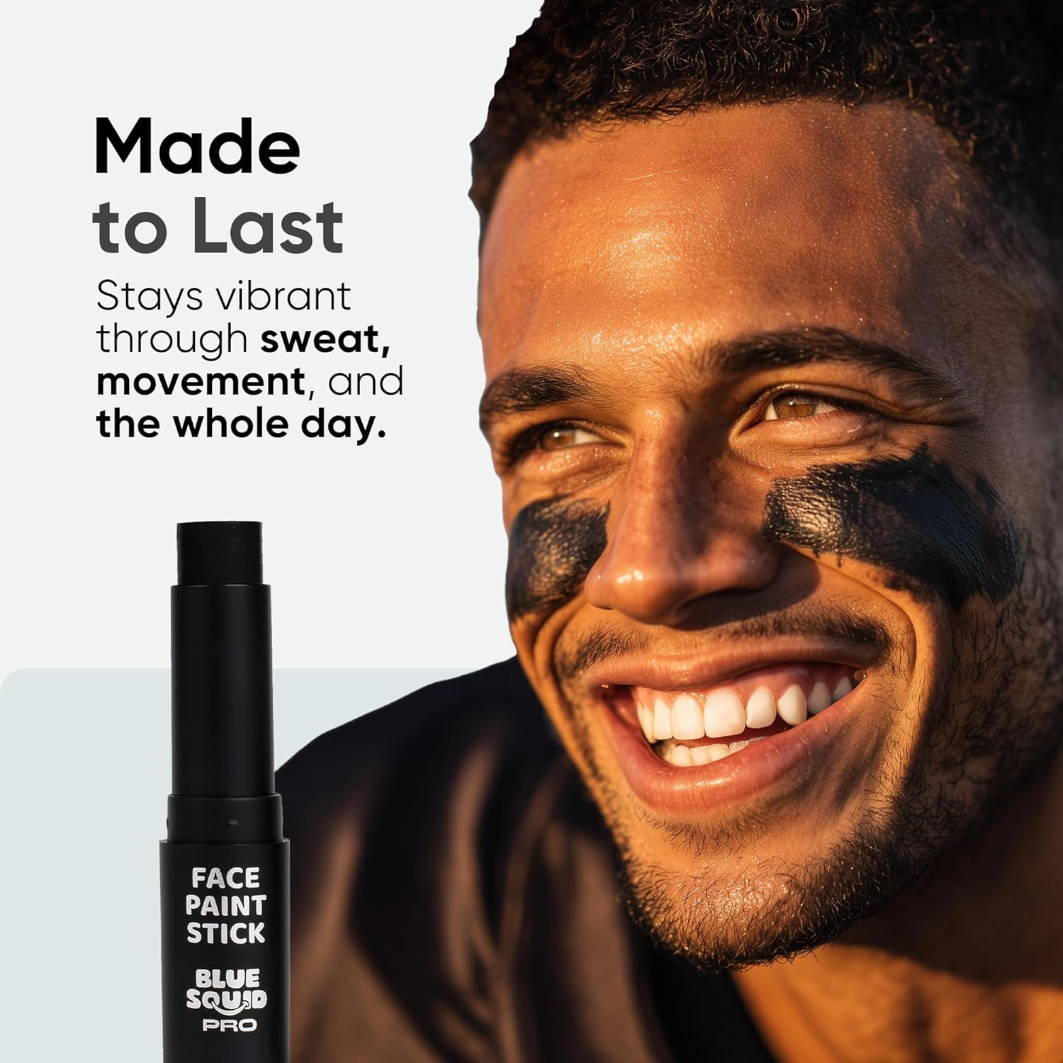 PRO Black Face Paint Stick - Waterproof Body Paint for Adults & Kids Eye Black B