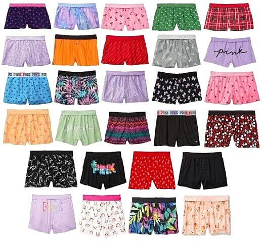 VICTORIAS SECRET PINK FLANNEL SLEEP BOXY PAJAMA LOUNGE SHORTS PJ XS S M L XL XXL