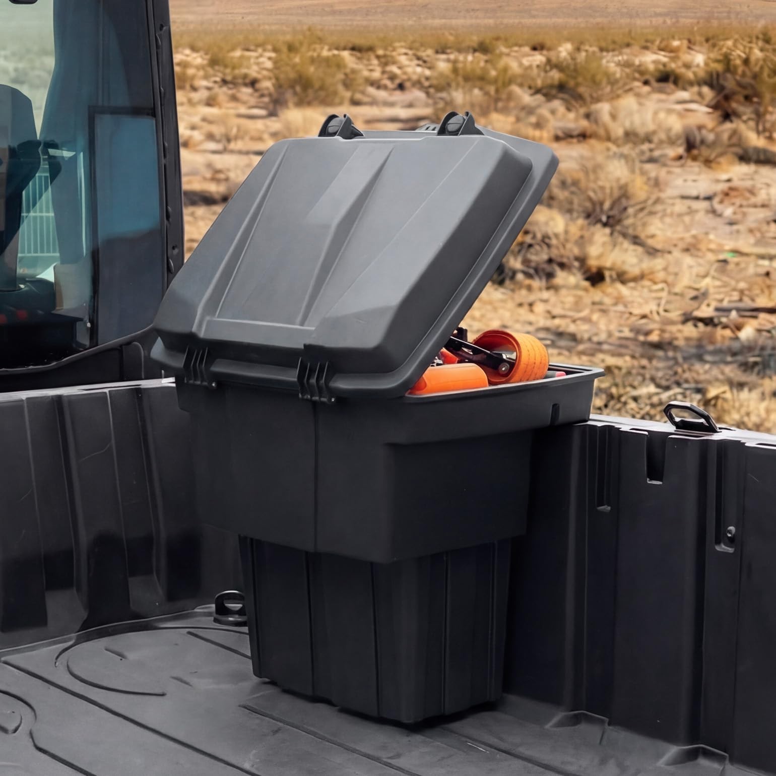 KEMIMOTO UTV Cargo Bed Storage Box for Polaris Ranger 1500 XD 2024-2026 5.8GAL