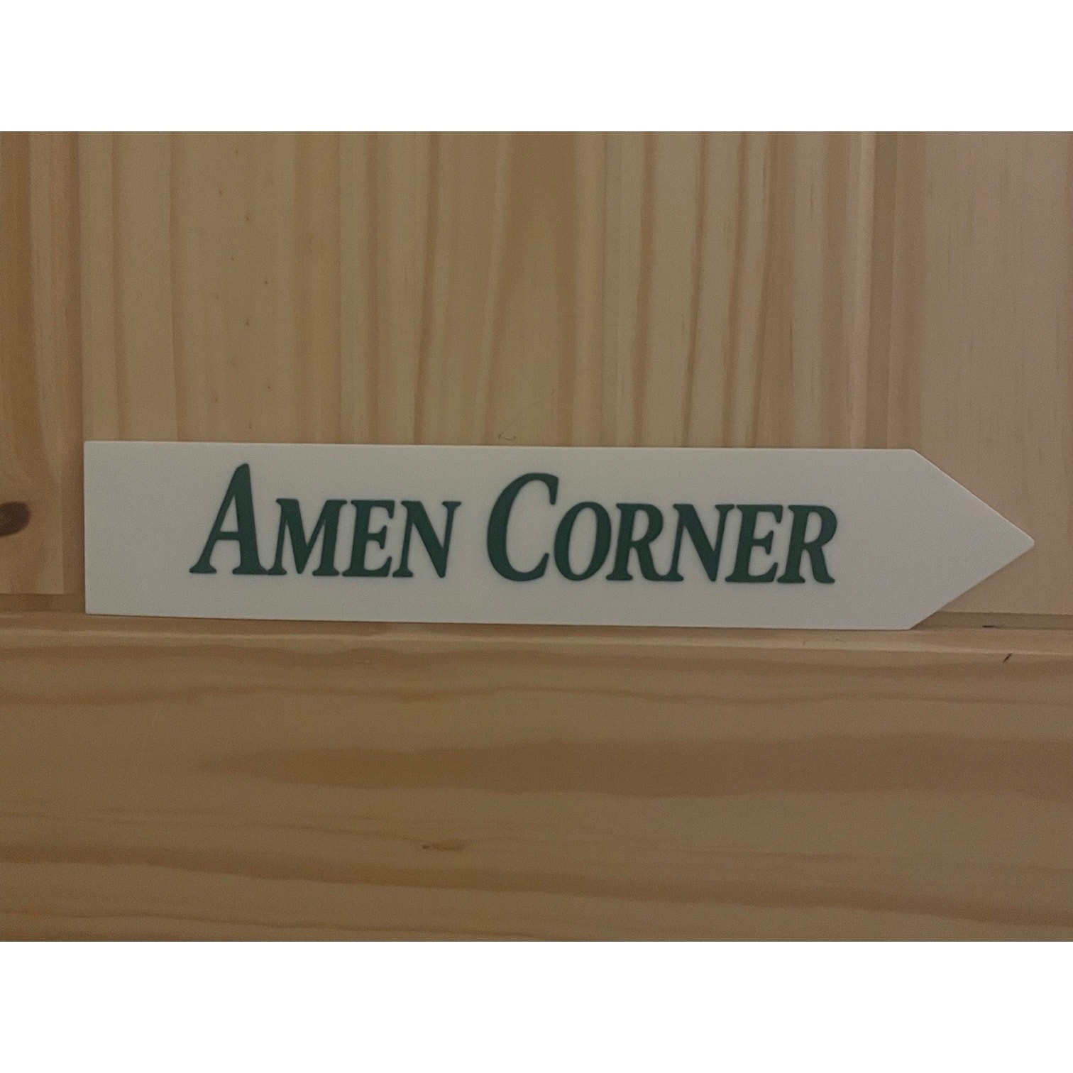 Amen Corner Arrow Sign Golf Course Golfing