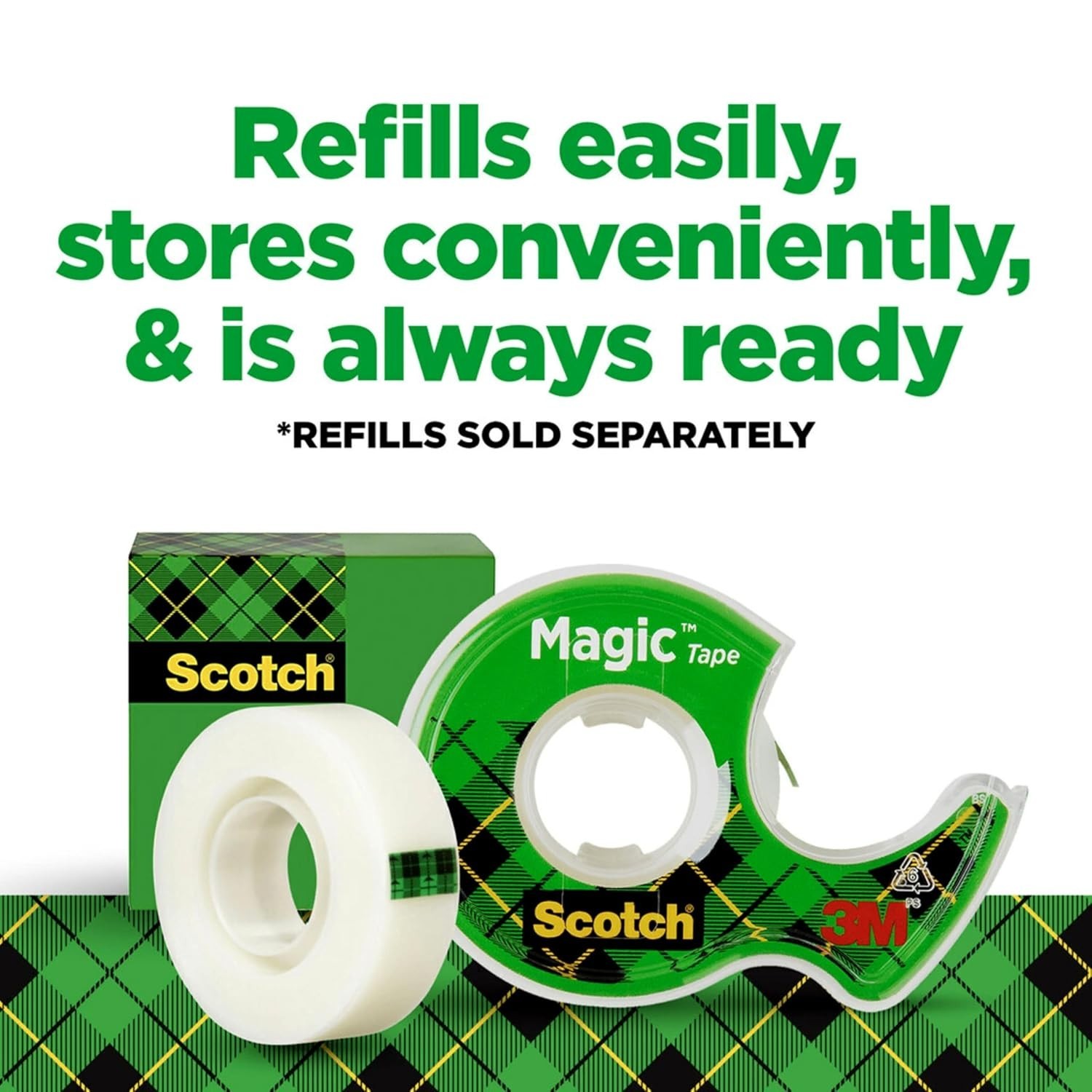 Scotch Magic Tape, Invisible, Holiday Supplies and Gift Wrap Tape, 3 Rolls
