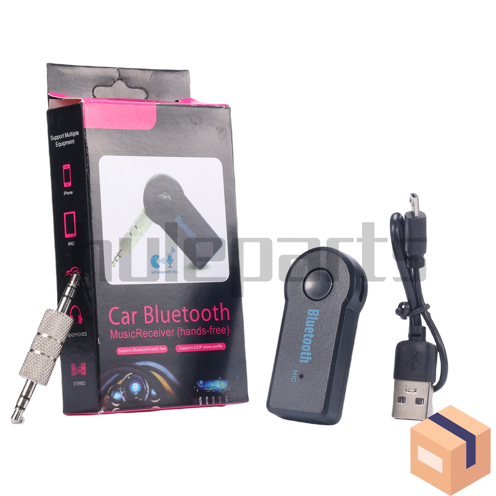 Wireless Bluetooth 3.5mm AUX Audio Stereo Music Home Car Receiver Adapter New