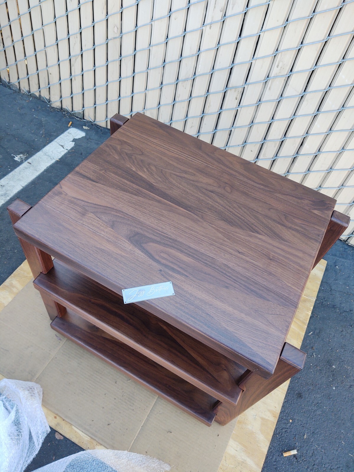 Jazz Brothers- Walnut Wood Audio Rack