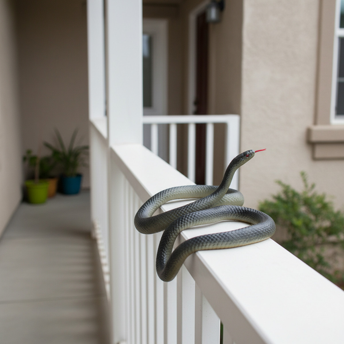 Fake Realistic Snake Lifelike Real Scary Rubber Toy Prank Party Joke For Garden