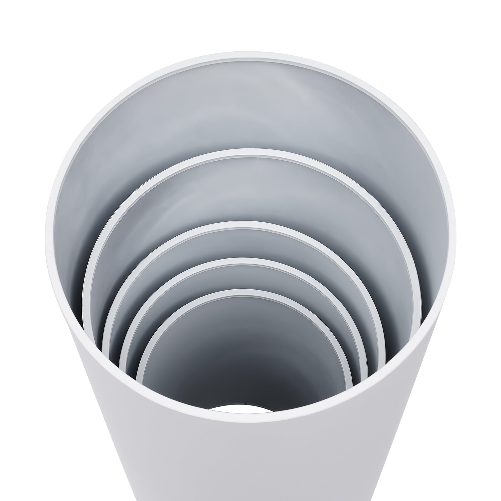 Cylinder Stands For Party-set Of 5 White Cylinder Pedestal Stand Decoration