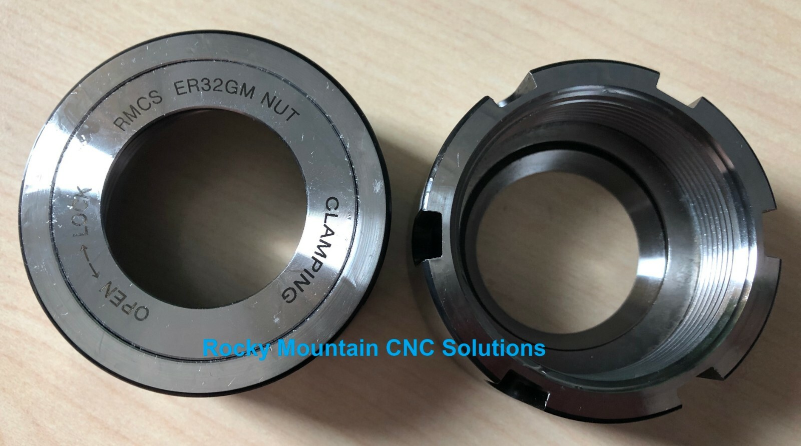 NEW - ER32 BEARING STYLE COLLET NUT - NO BRASS - ALL STEEL - $1.00 SHIPPING