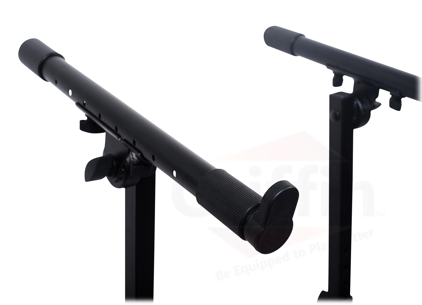 Double Piano Keyboard Stand - 2Tier Studio Stage Mixer Laptop Mount DJ Turntable