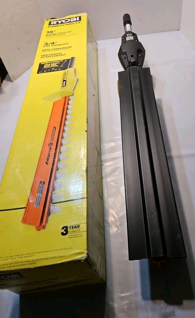 READ Ryobi Expand-It 18 in. Universal Hedge Trimmer Attachment (RYHDG)