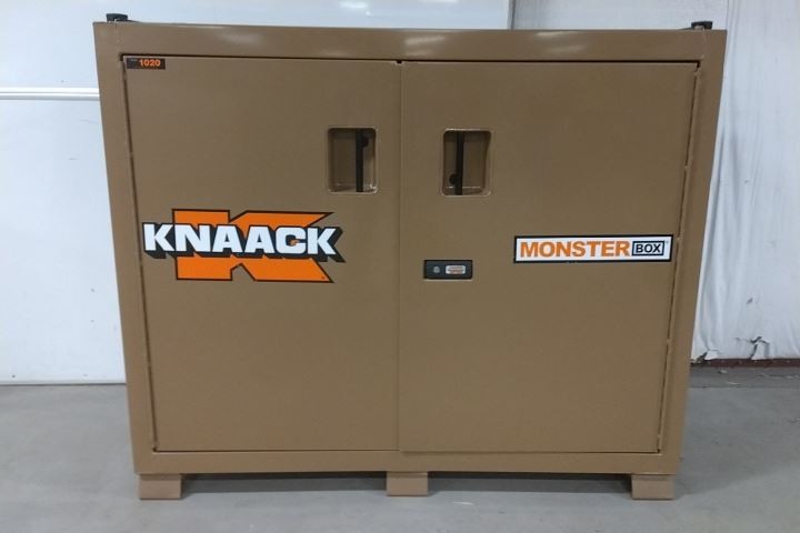 Knaack 1020 52 Cu Ft Total Storage Cap Tan Steel Jobsite Cabinet