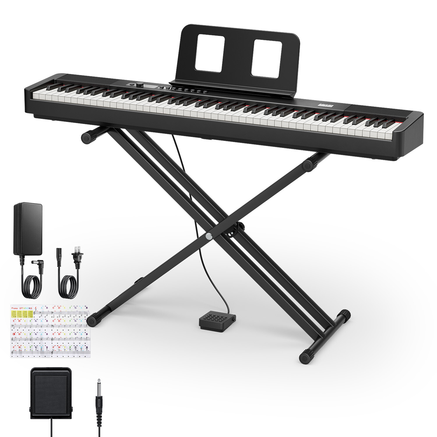 🎹 Donner DEP-20 Lite Digital Piano Keyboard 88 Weighted Key With Stand Pedal