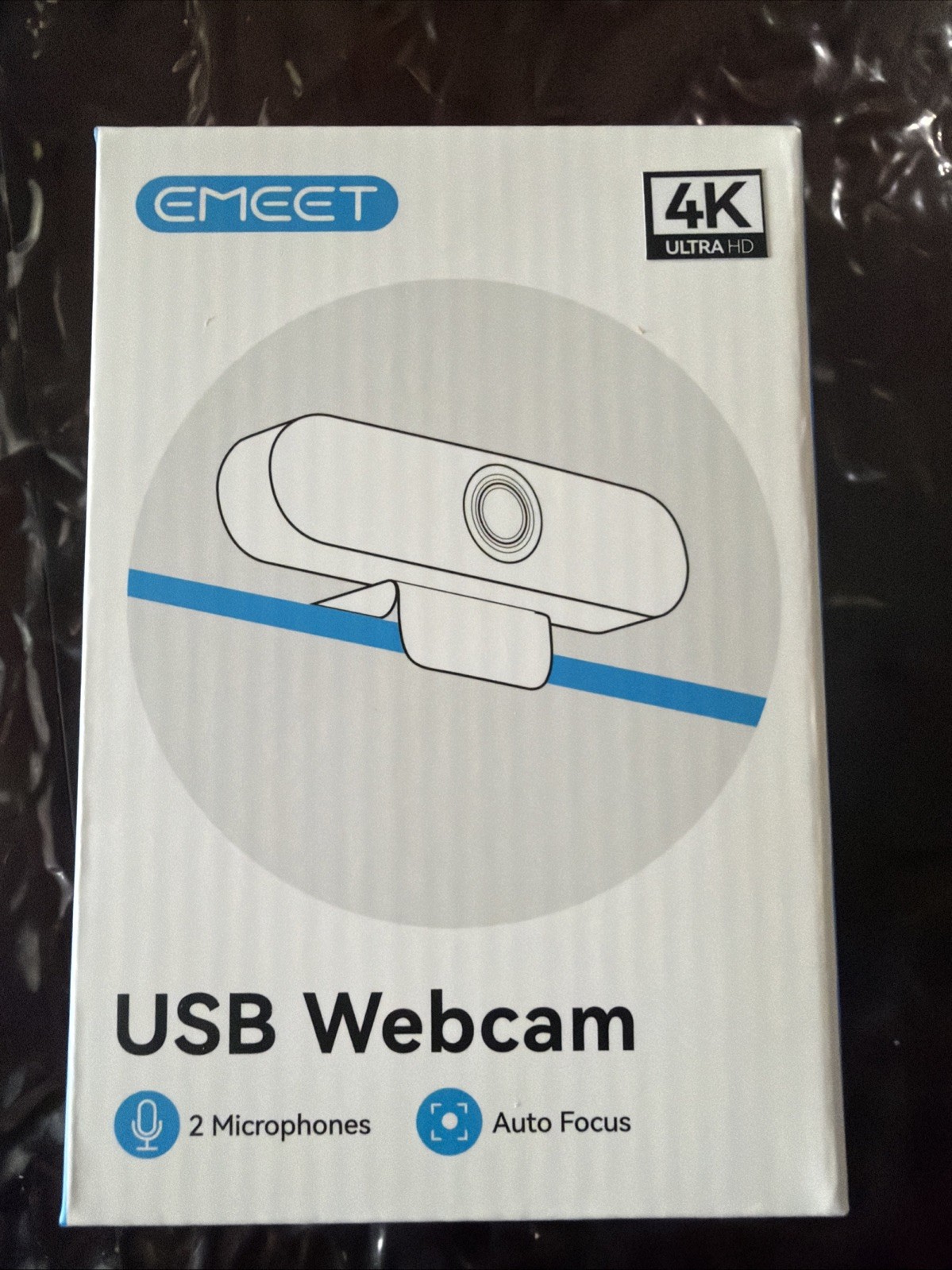 EMEET SmartCam Nova 4K Webcam for PC Laptop | Autofocus Dual Mics USB Plug&Play