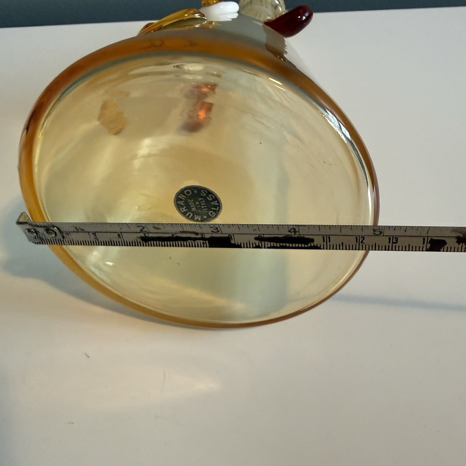 Fratelli Toso Murano Art Glass Clown Face Decanter With Stopper