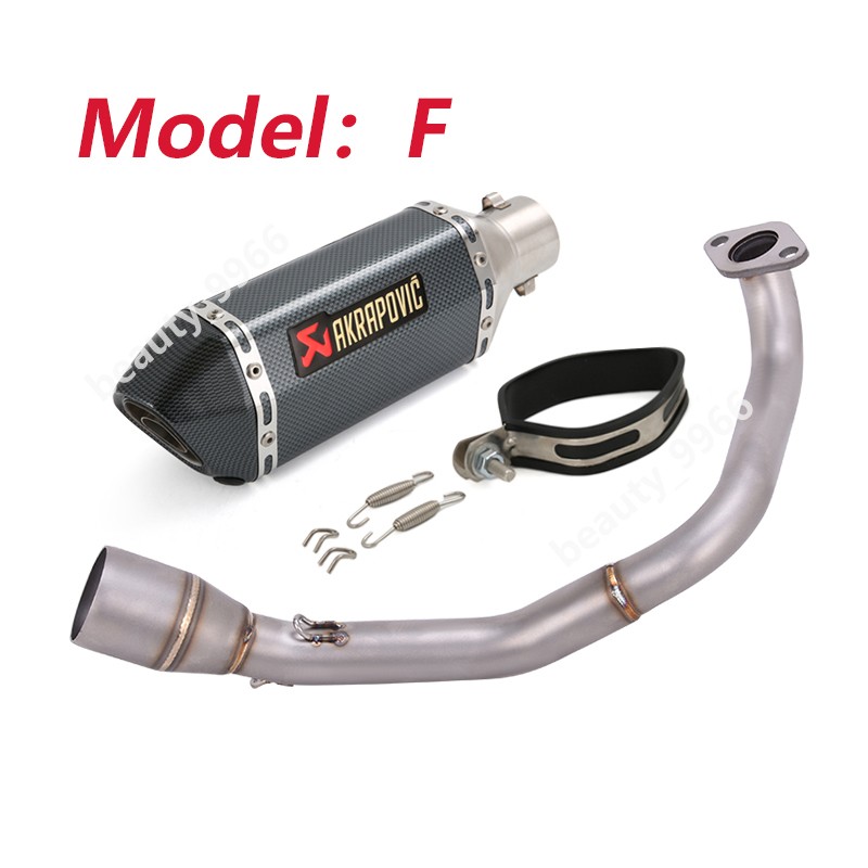 For Honda NAVI 110 2017-2025 Exhaust System Mid Link Pipe Muffler Tip Black