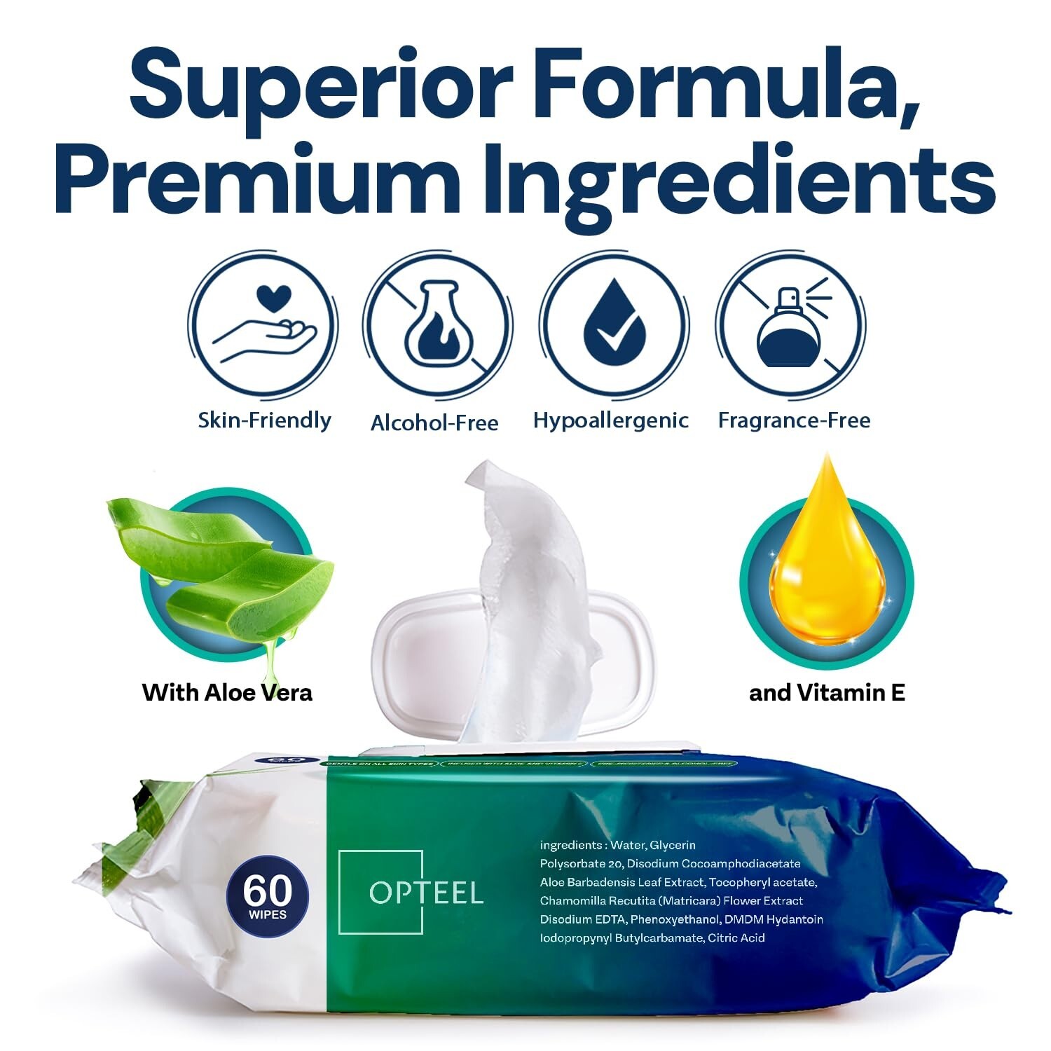 Adult Wipes For Elderly - 8"x13" 240ct (4 Packs of 6) Huge & Soft Body Wipes