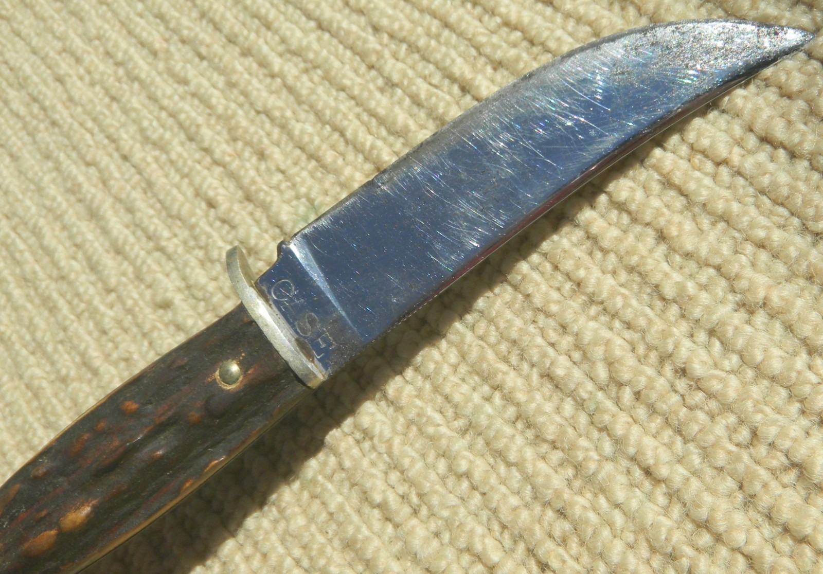 Case Fixed Blade Hunting ,Trapping , Hiking, Camping Knife with Sheath Vintage