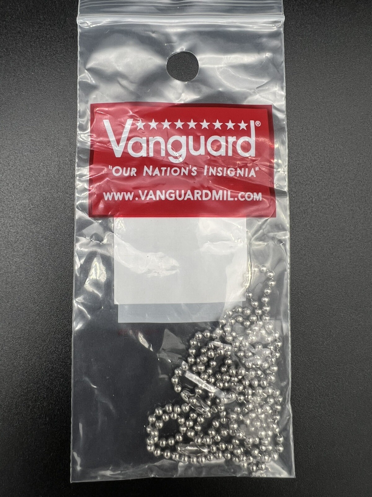 Military Spec Stainless Steel Army Marine Corps Dog Tag Ball Chain Set