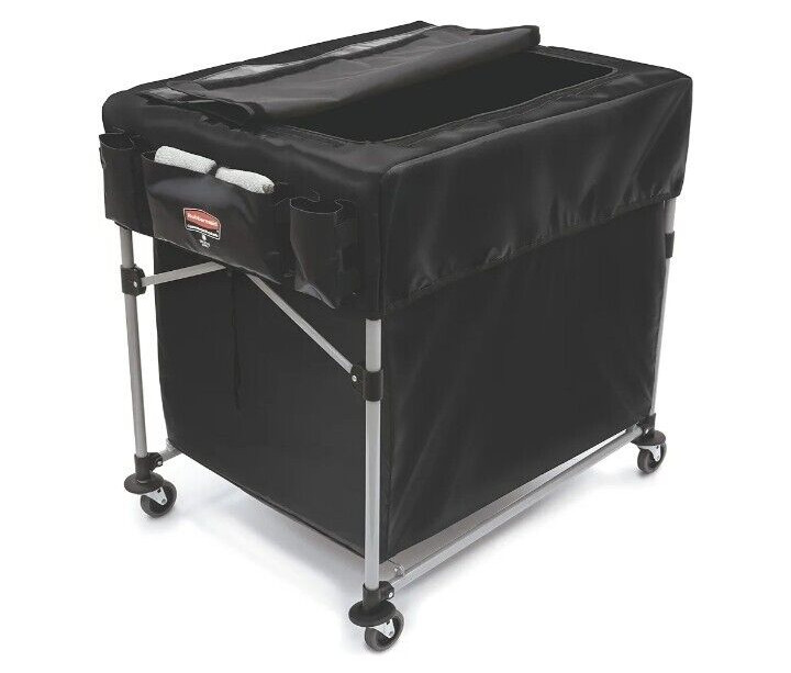 Rubbermaid 1889863 Collapsible Black X-Cart Cover – 4 bushel New