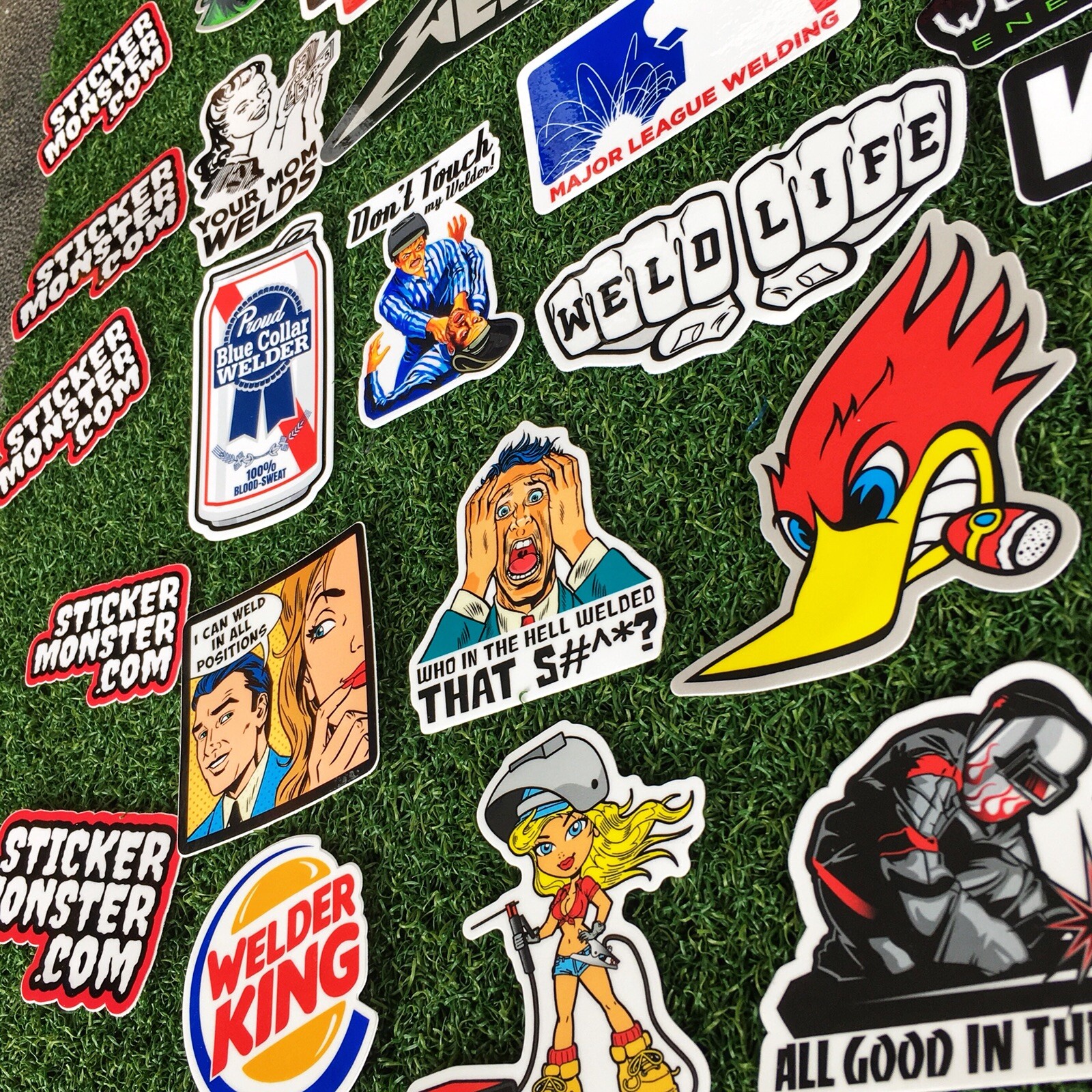 SUPER WELDER PACK 40+ Hard Hat Stickers HardHat Sticker & Decals, Welding Hood