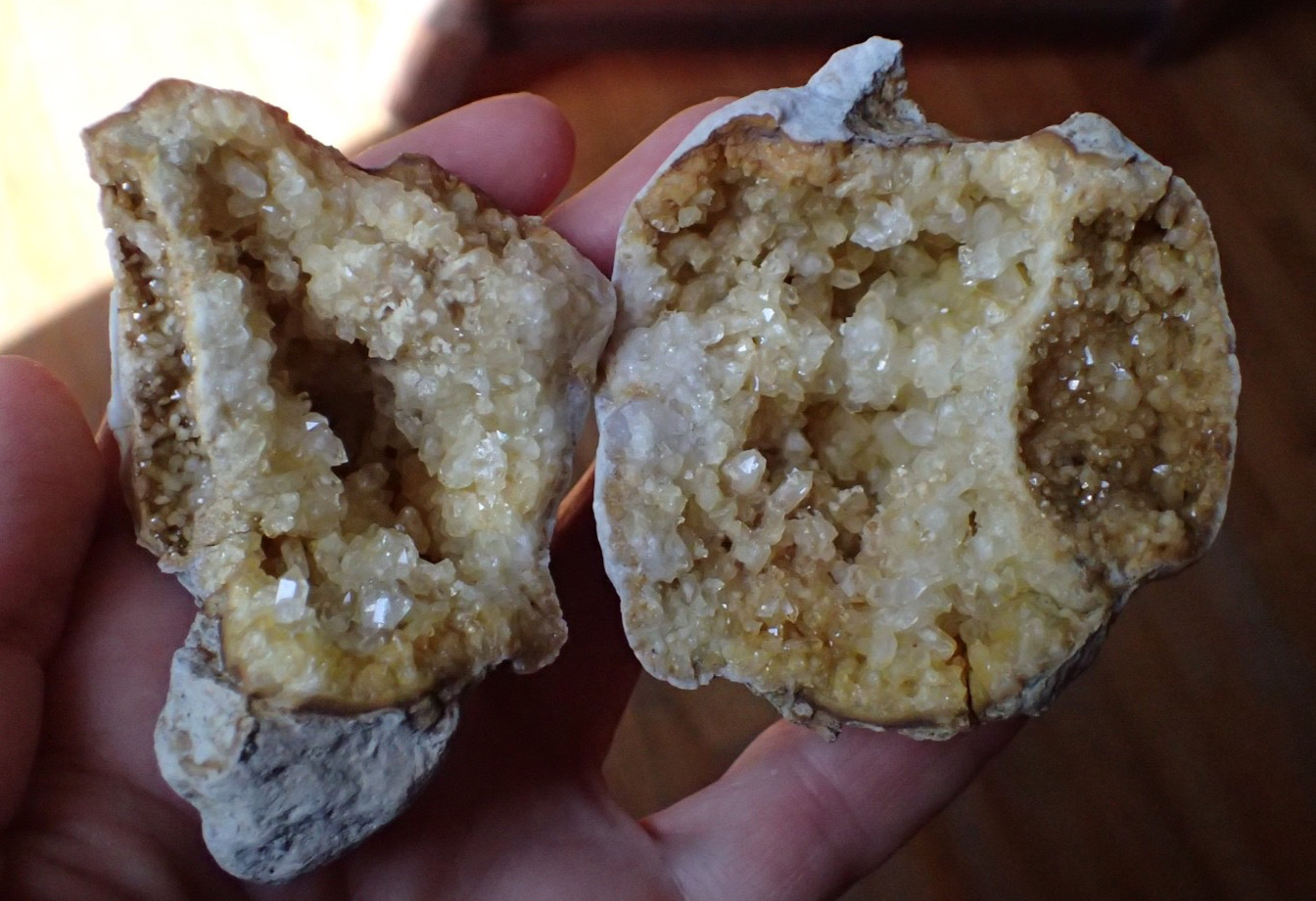 Druzy Crystal Geode Kentucky Stone Specimen Collection Paleo Gift Mountain KG14