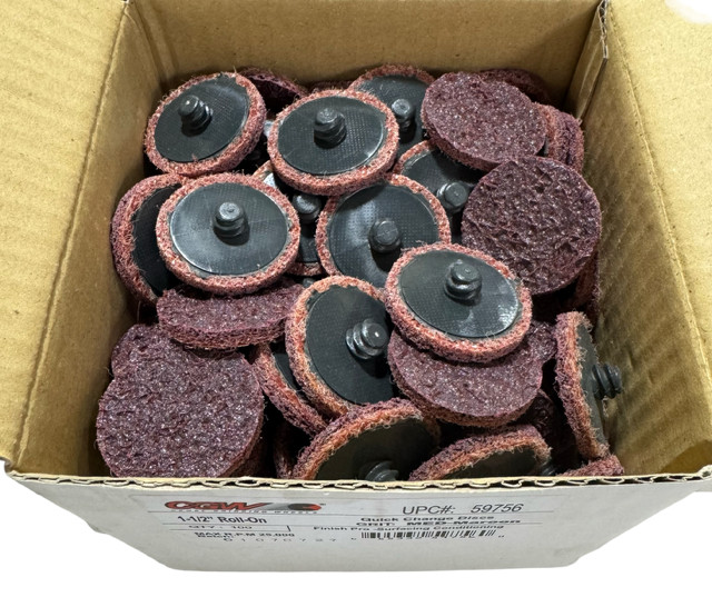 CGW 1-1/2" Roloc Surface Conditioning Discs Maroon Medium 100 Pack