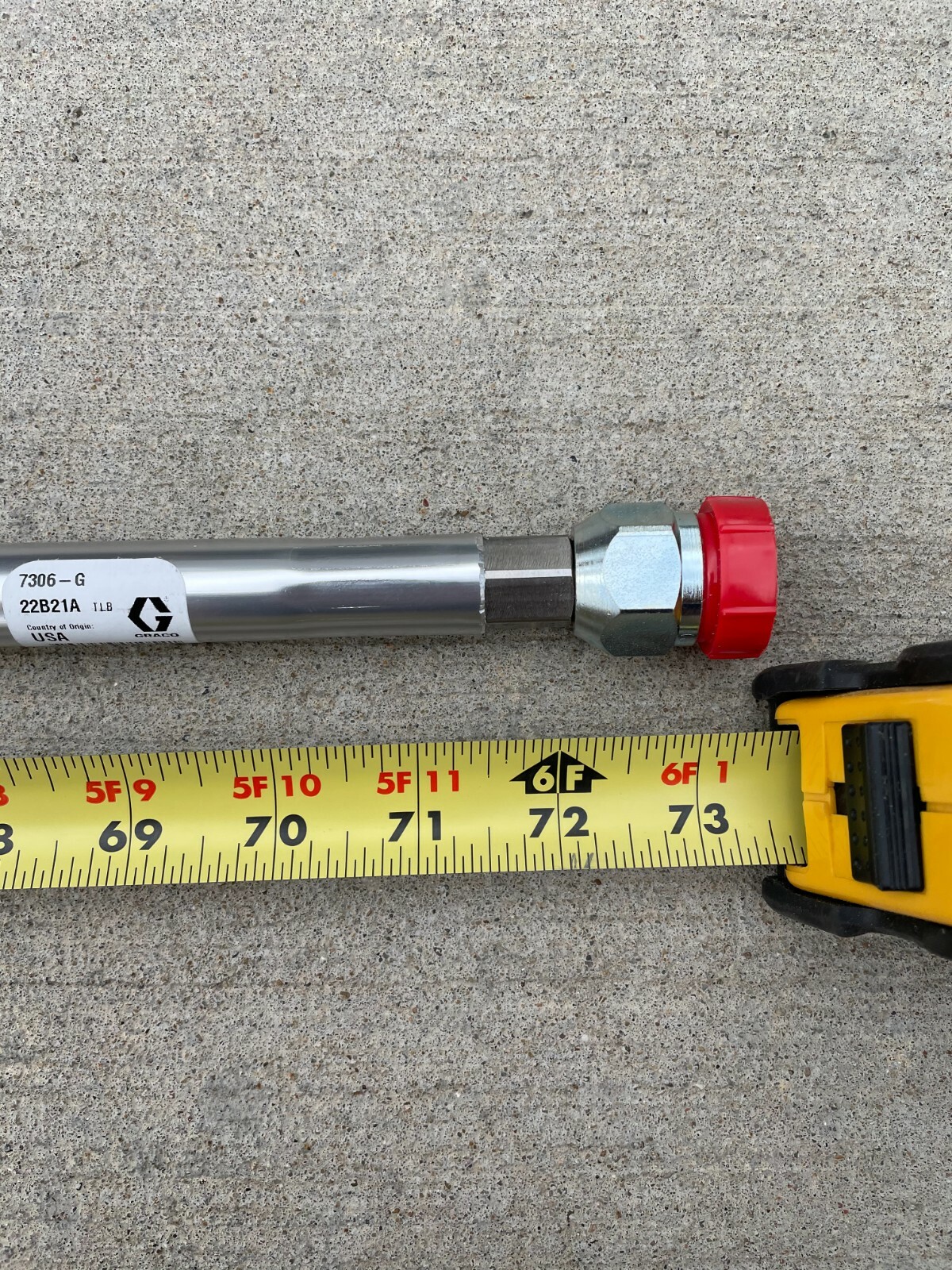 Graco 7306-G Extension Maxi Pole in. G in. 72 in. 22B21A Fast Free Shipping!