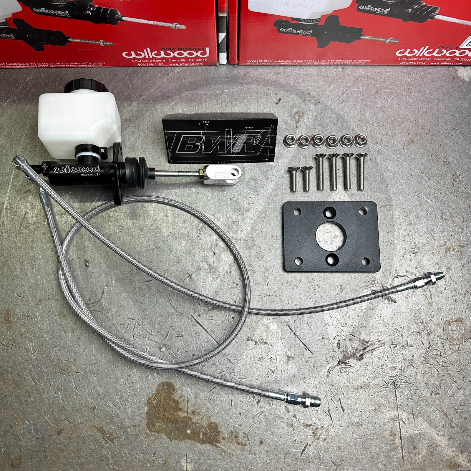 Wilwood Brake Booster Kit w BWR Clevis & Lines for 92-95 Civic w/Staging Brake