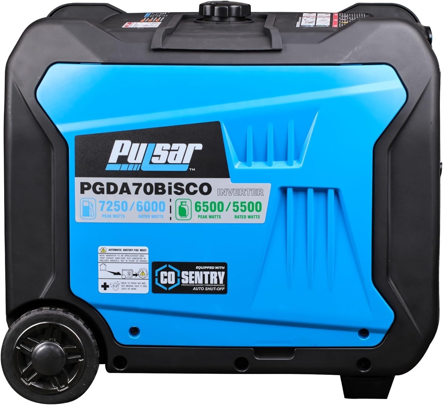 Pulsar 7,250-Watt Super Quiet Dual Fuel Inverter Generator with Remote Start