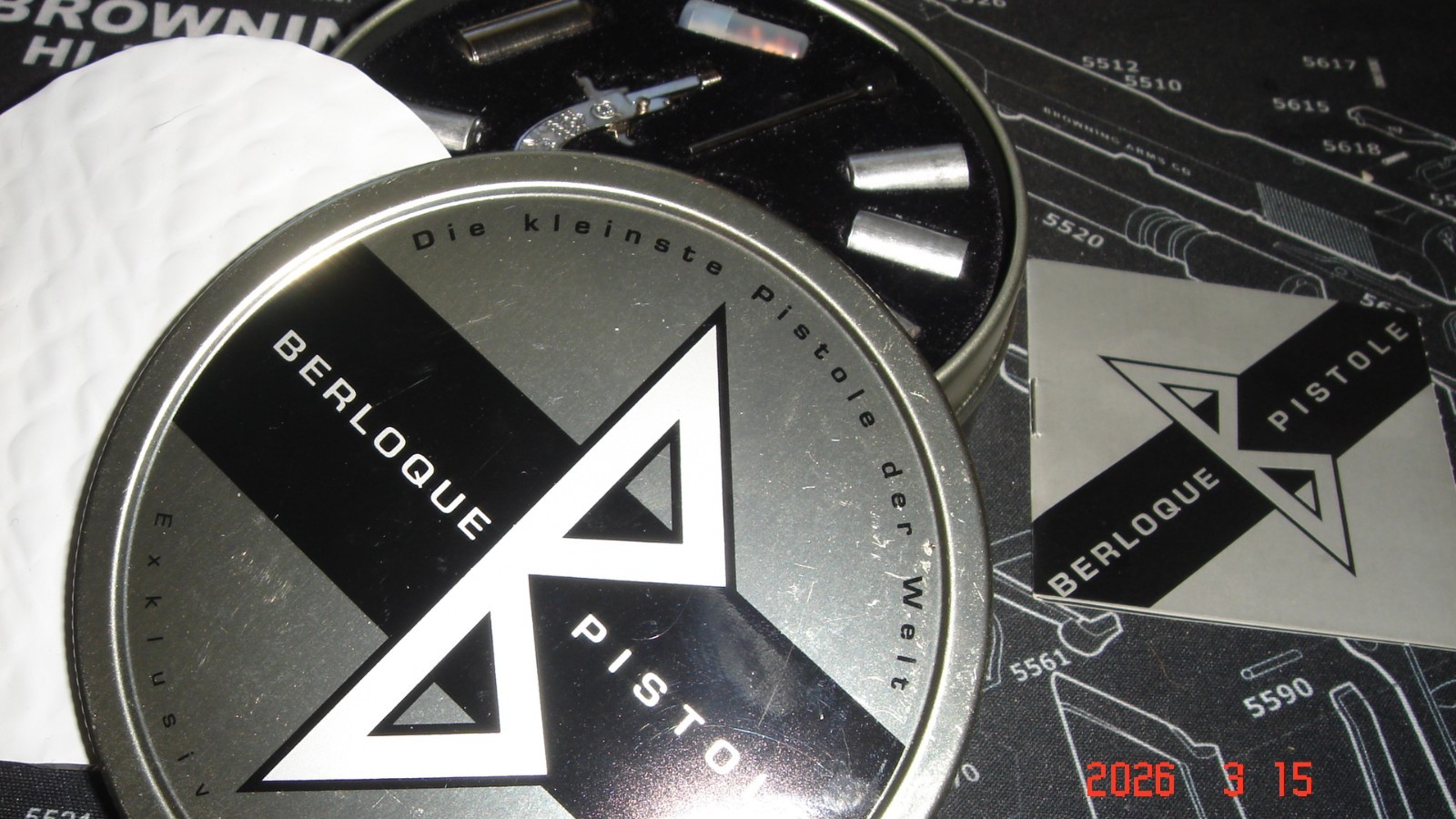 Flame Flare Fob Miniature Pin Fire Pistol .