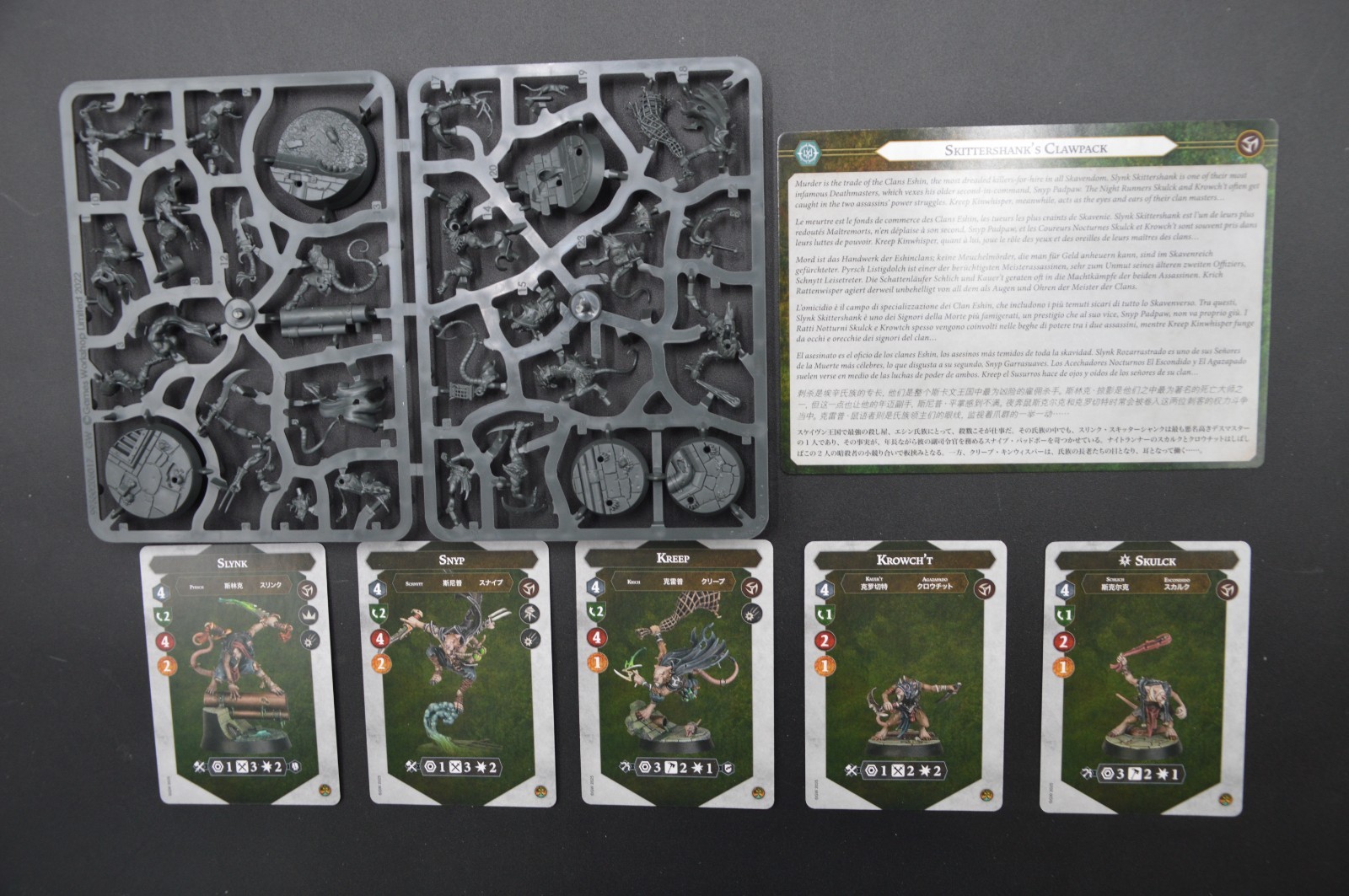 Warhammer AoS Underworlds Skaven Skittershank's Clawpack NEW w/CARDS