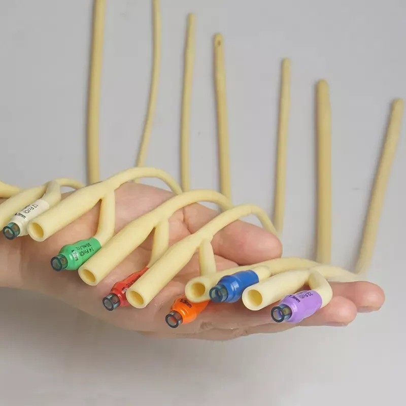 Medical Disposable 2 Way Silicone Urinary Catheter For 12/14/16/18/20/22/24Fr