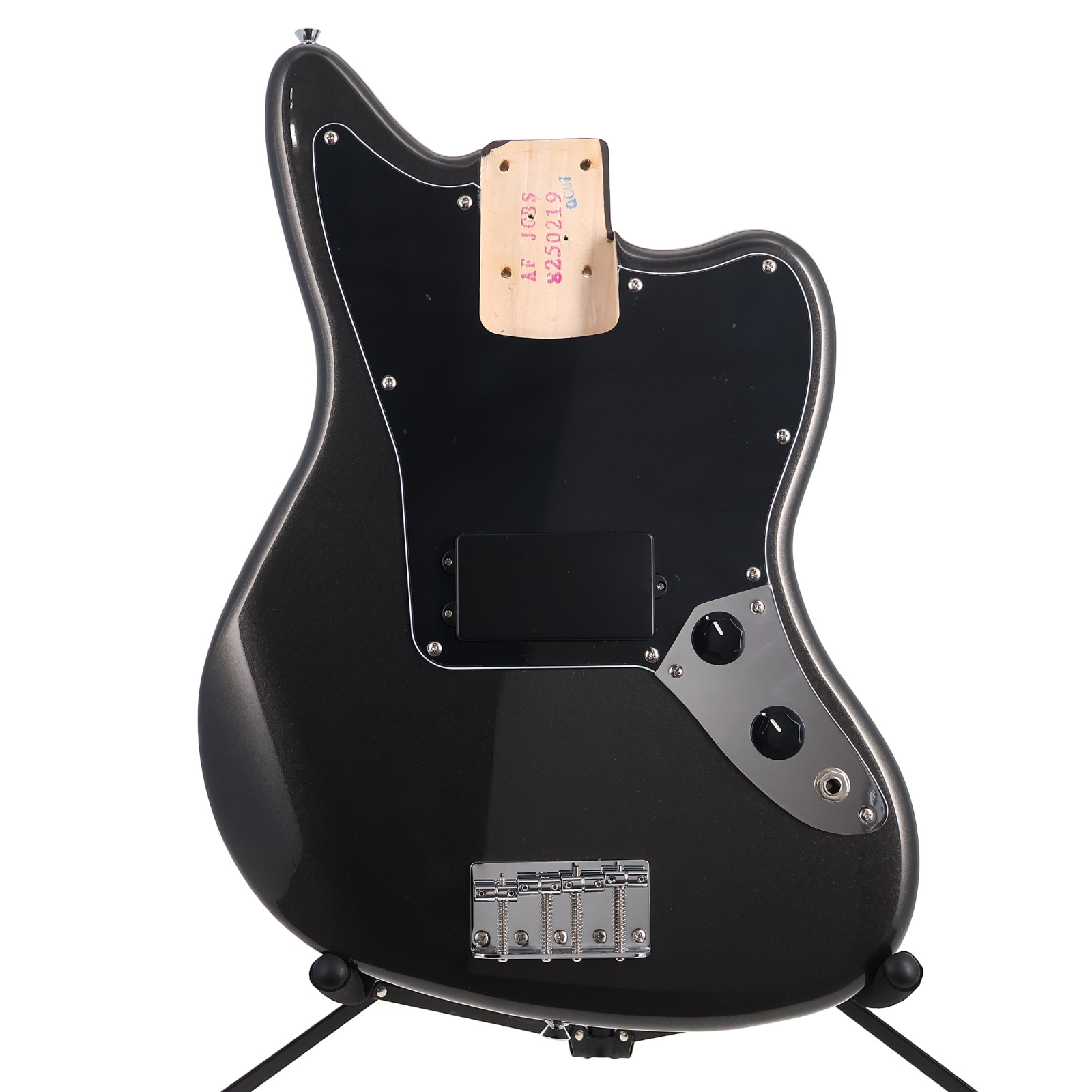 Squier Jaguar Bass Body Affinity Series Charcoal Frost Metallic Fully Loaded