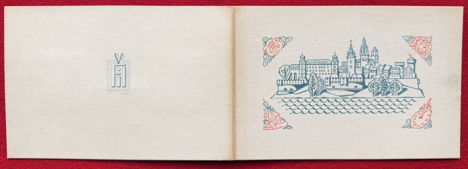 POLAND Set of 3 stamps 1955 Sc 684-686 used on commemorative folder