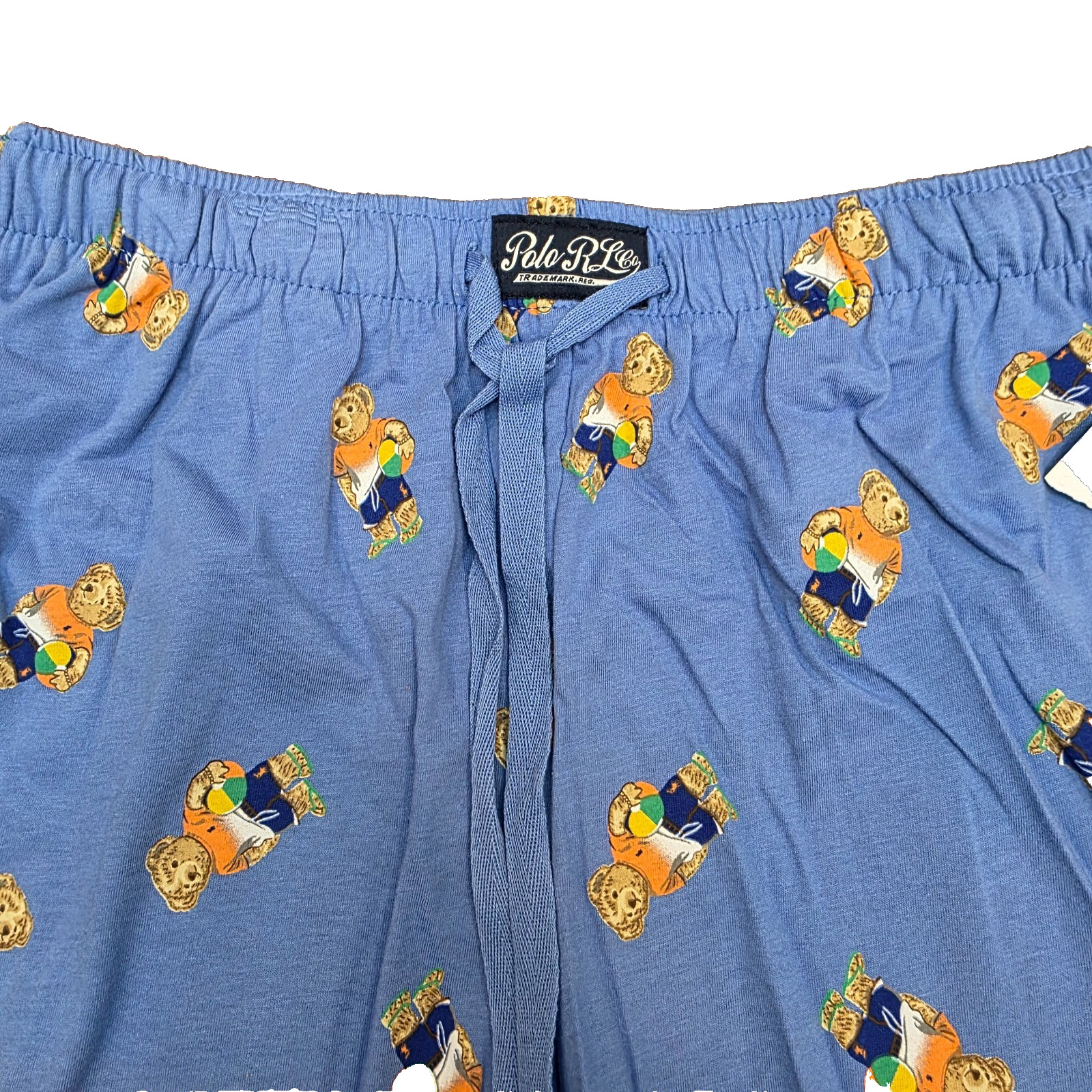 Polo Ralph Lauren Mens SMALL Polo Bear Sleepwear Sleep Shorts Blue